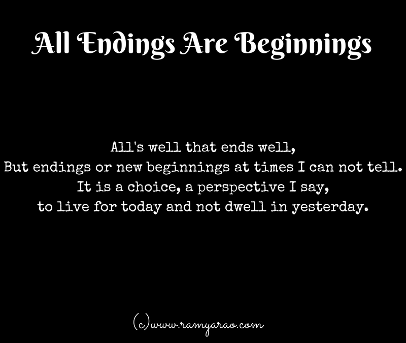 All Endings Are Beginnings